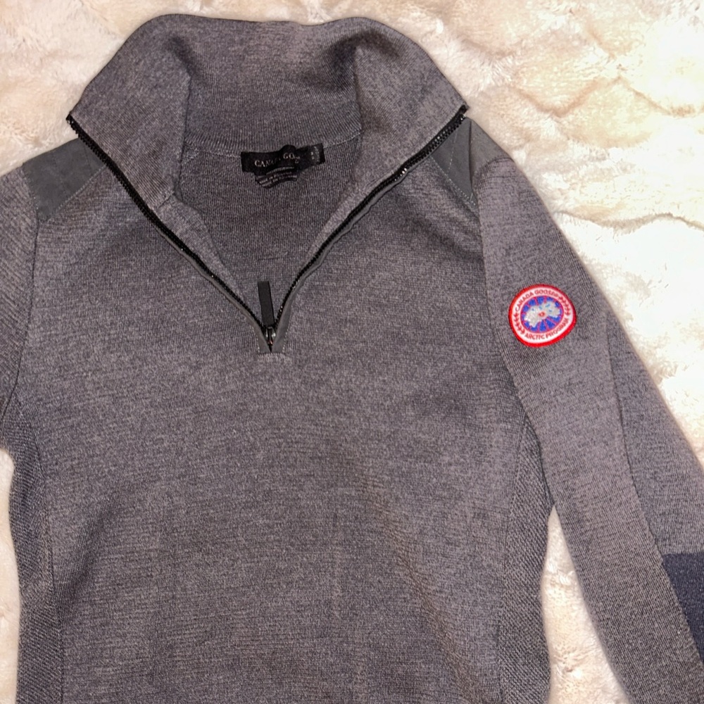 Canada Goose Gray Cowl Neck Sweater